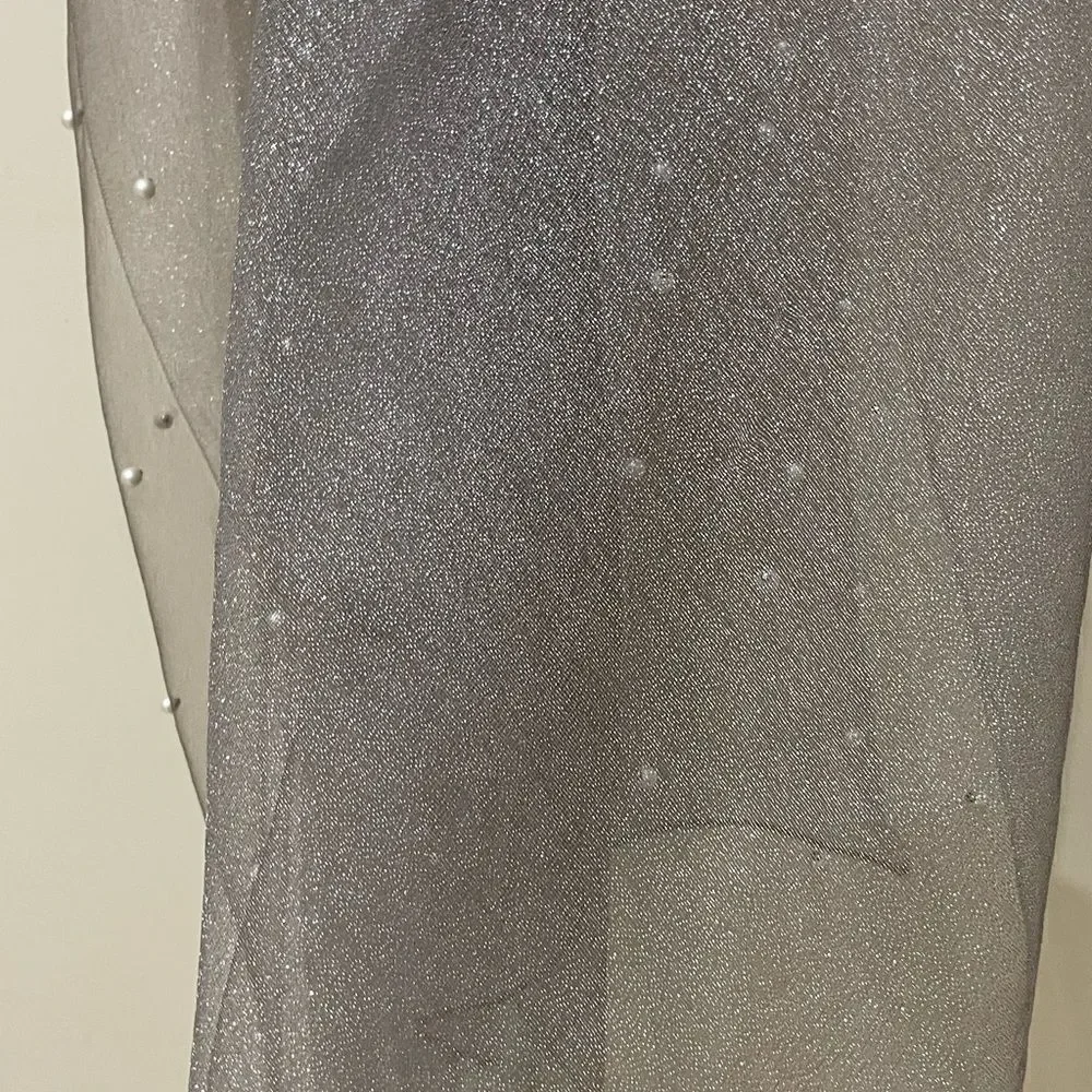 SILVER PEARL Dotted Scarf!